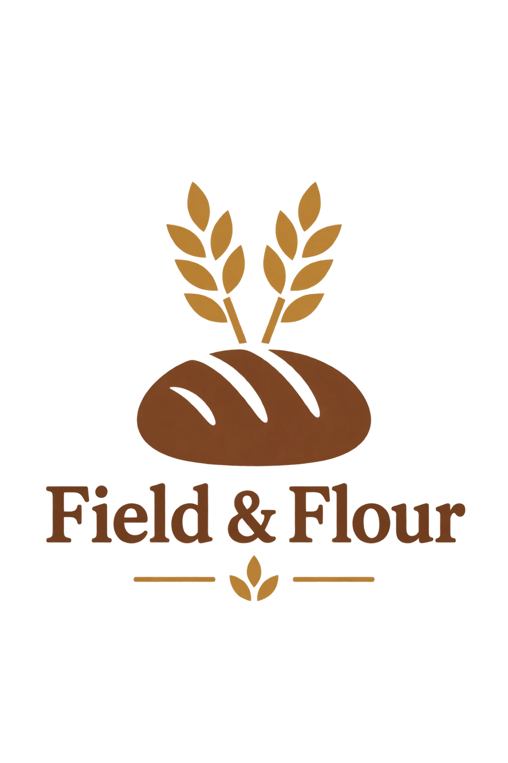 Field and Flour 麵包店標誌，第一個變化版本（GPT Image 2.5 Flare）
