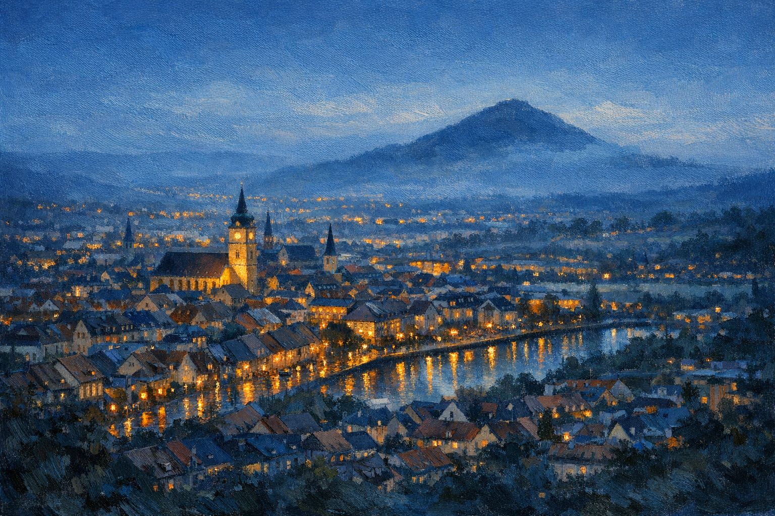 Stylized city cover for Göppingen