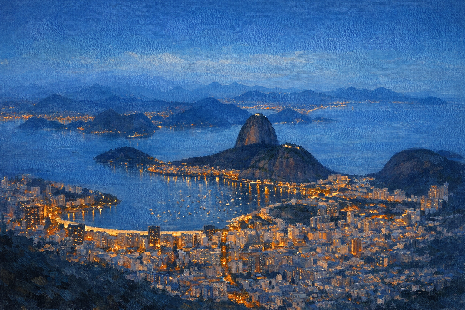 Stylized city cover for Rio de Janeiro