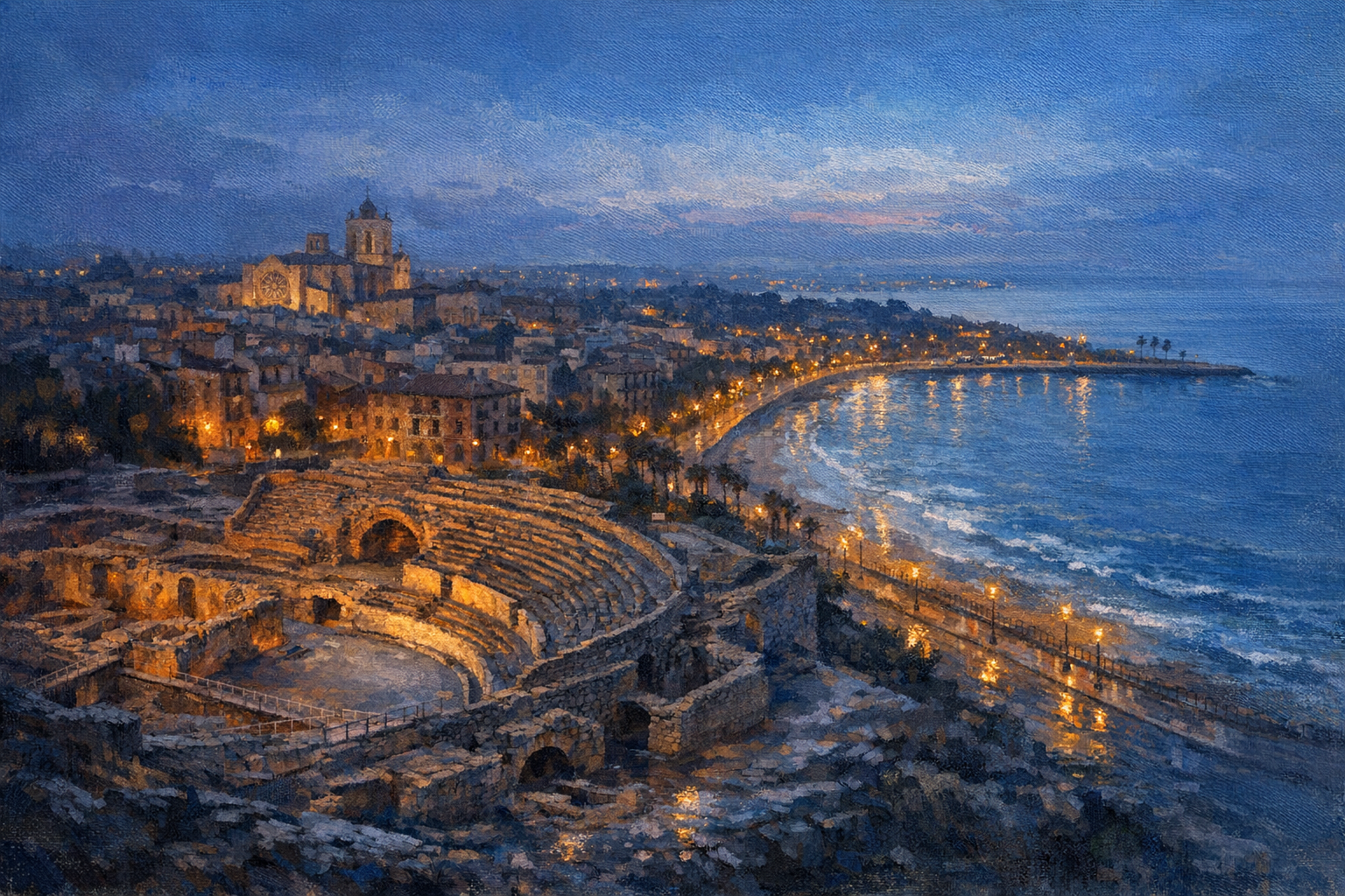 Stylized city cover for Tarragona