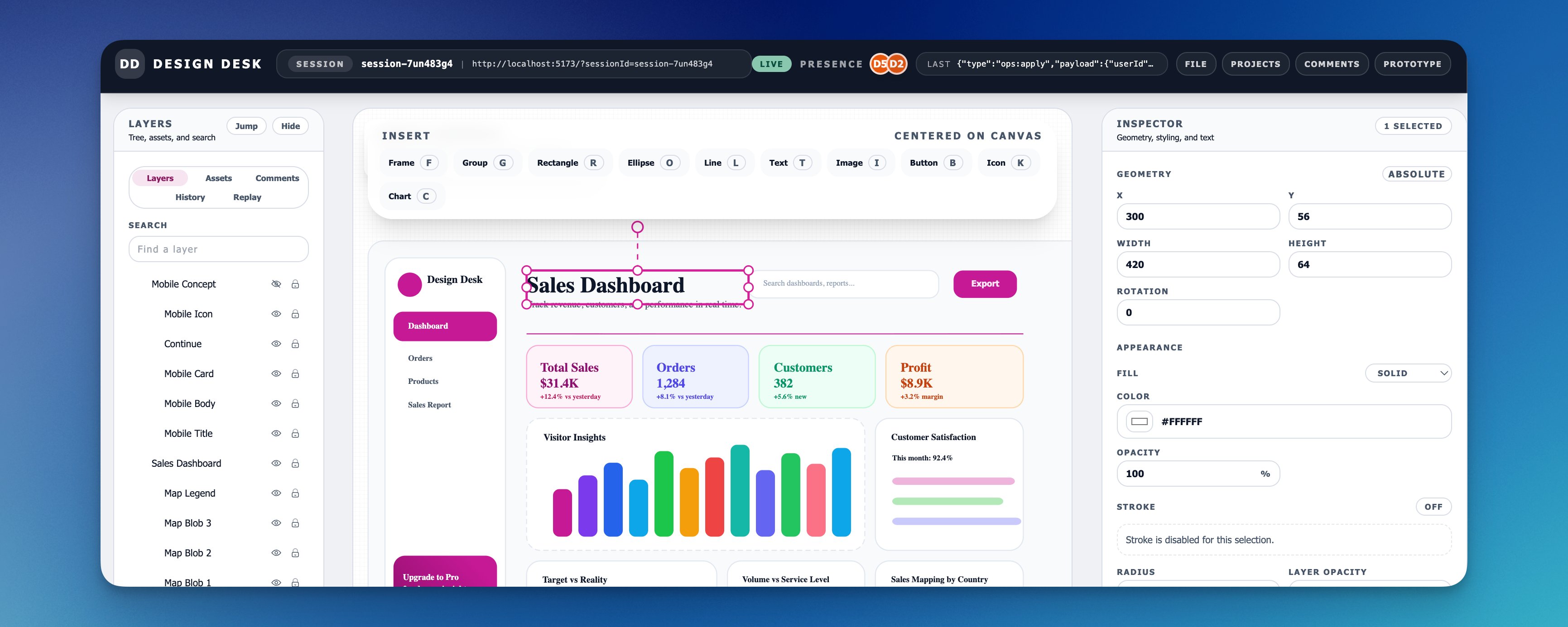 Codex Design Desk UI