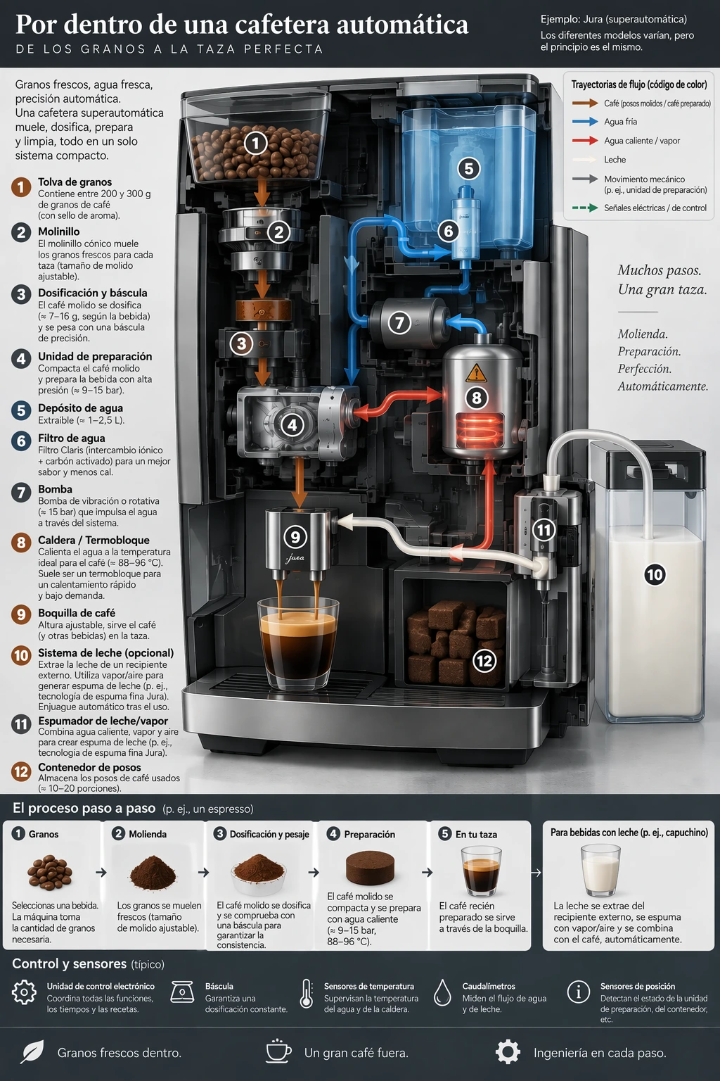 Coffee machine diagram translated into Spanish — GPT Image 2.5 Sunburst