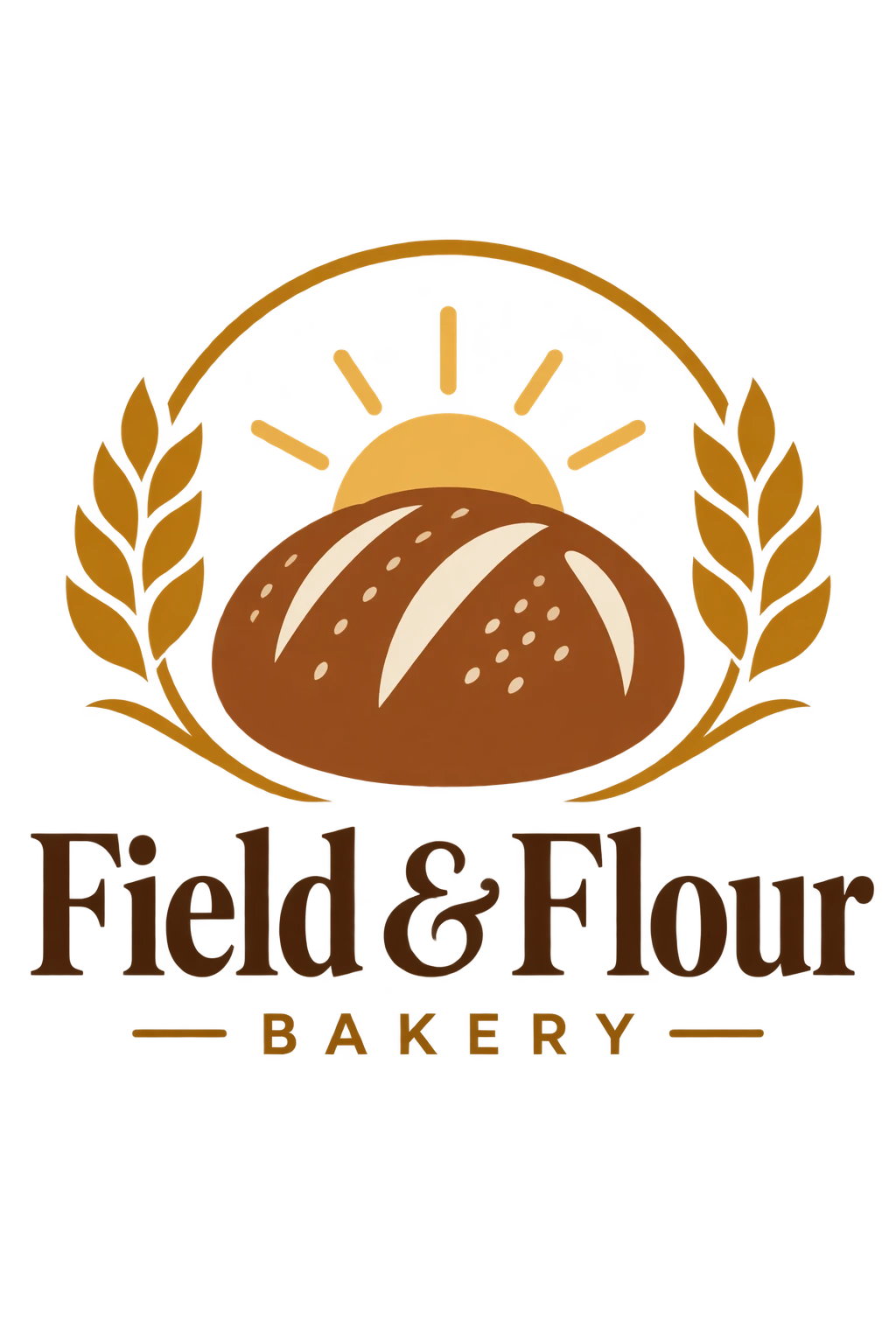 Field and Flour bakery logo, second variation — GPT Image 2.5 Sunburst
