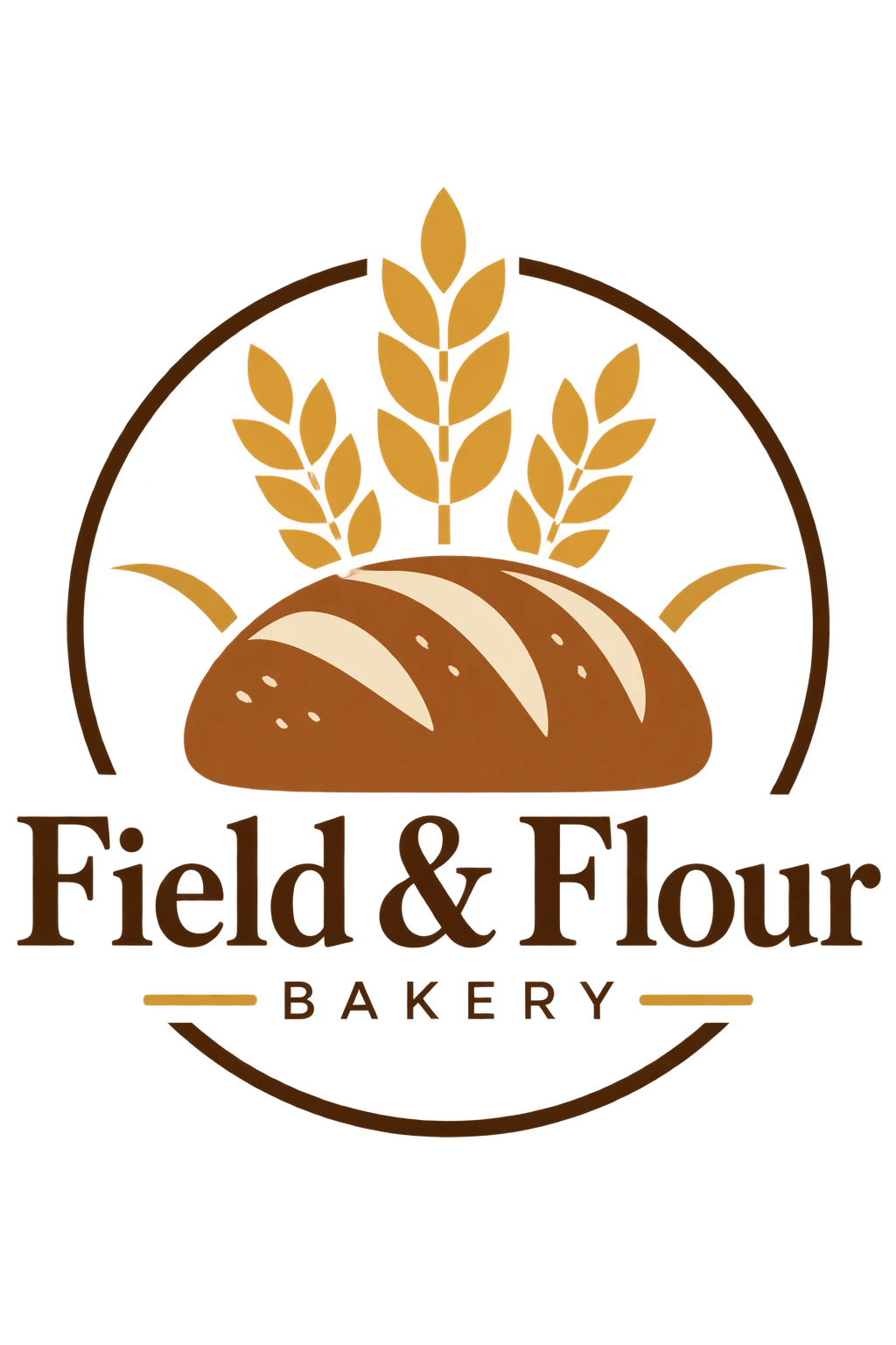 Field and Flour bakery logo, third variation — GPT Image 2.5 Sunburst