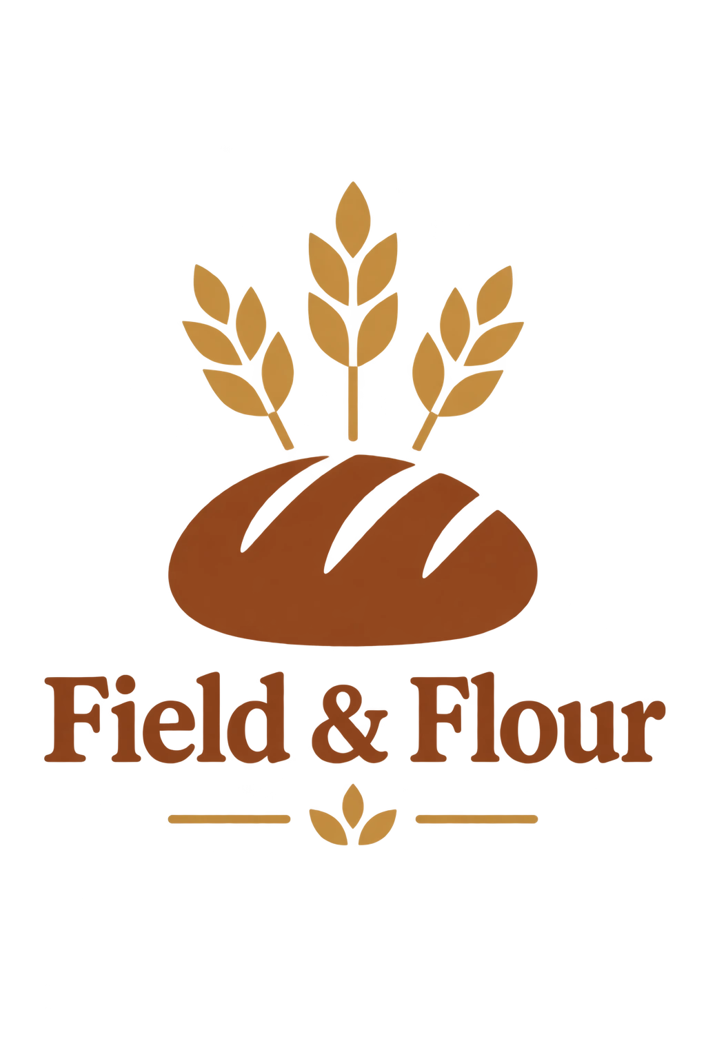 Field and Flour bakery logo, fourth variation — GPT Image 2.5 Flare