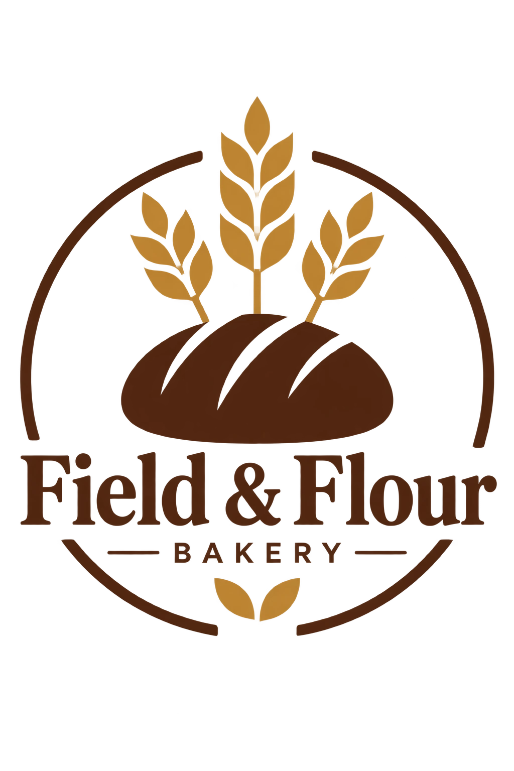 Field and Flour bakery logo, fourth variation — GPT Image 2.5 Sunburst