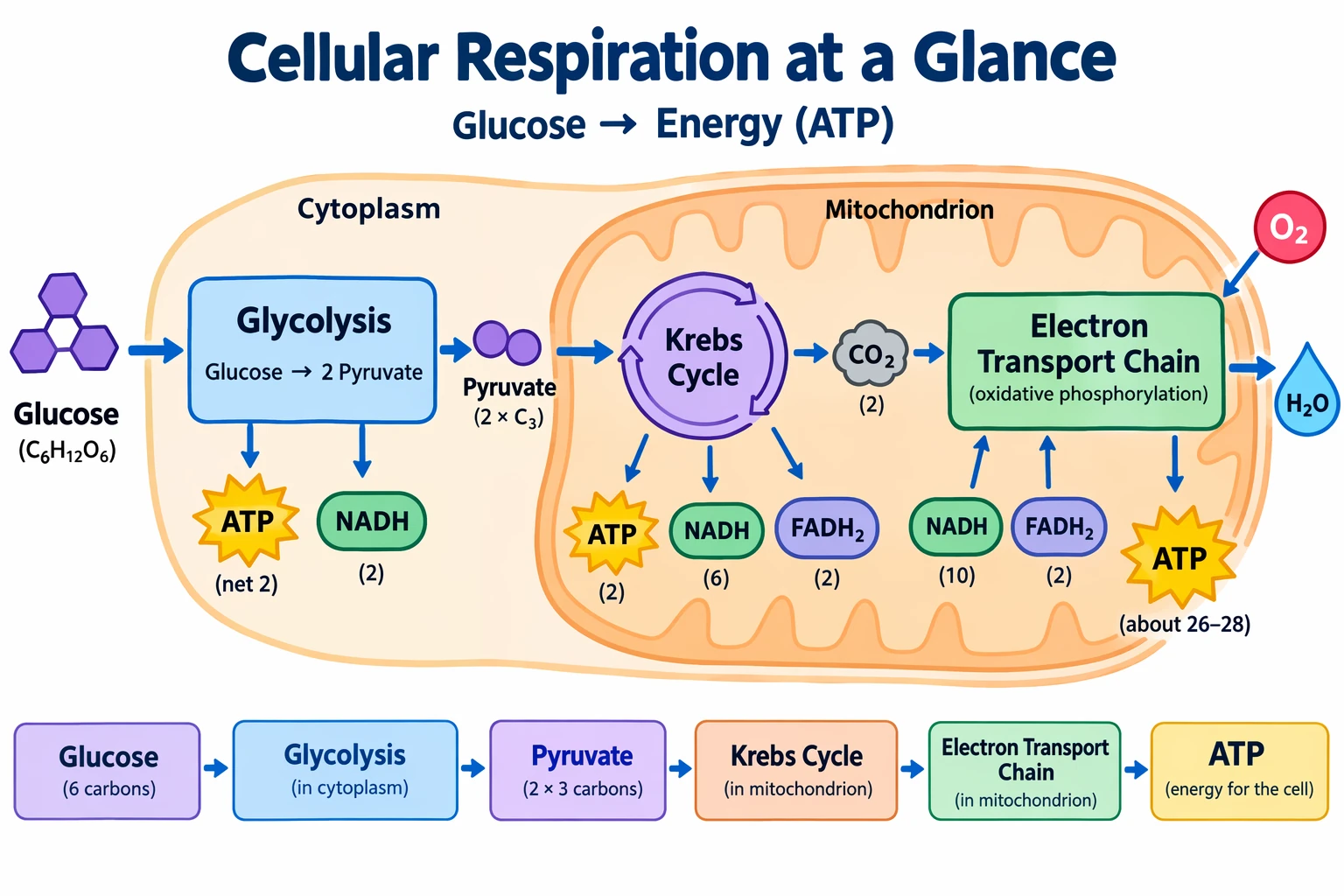 Classroom diagram of cellular respiration — GPT Image 2.5 Flare