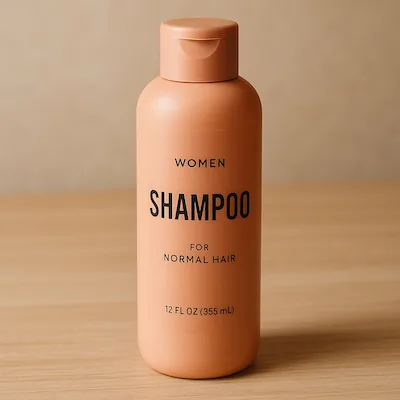 Original shampoo product photograph
