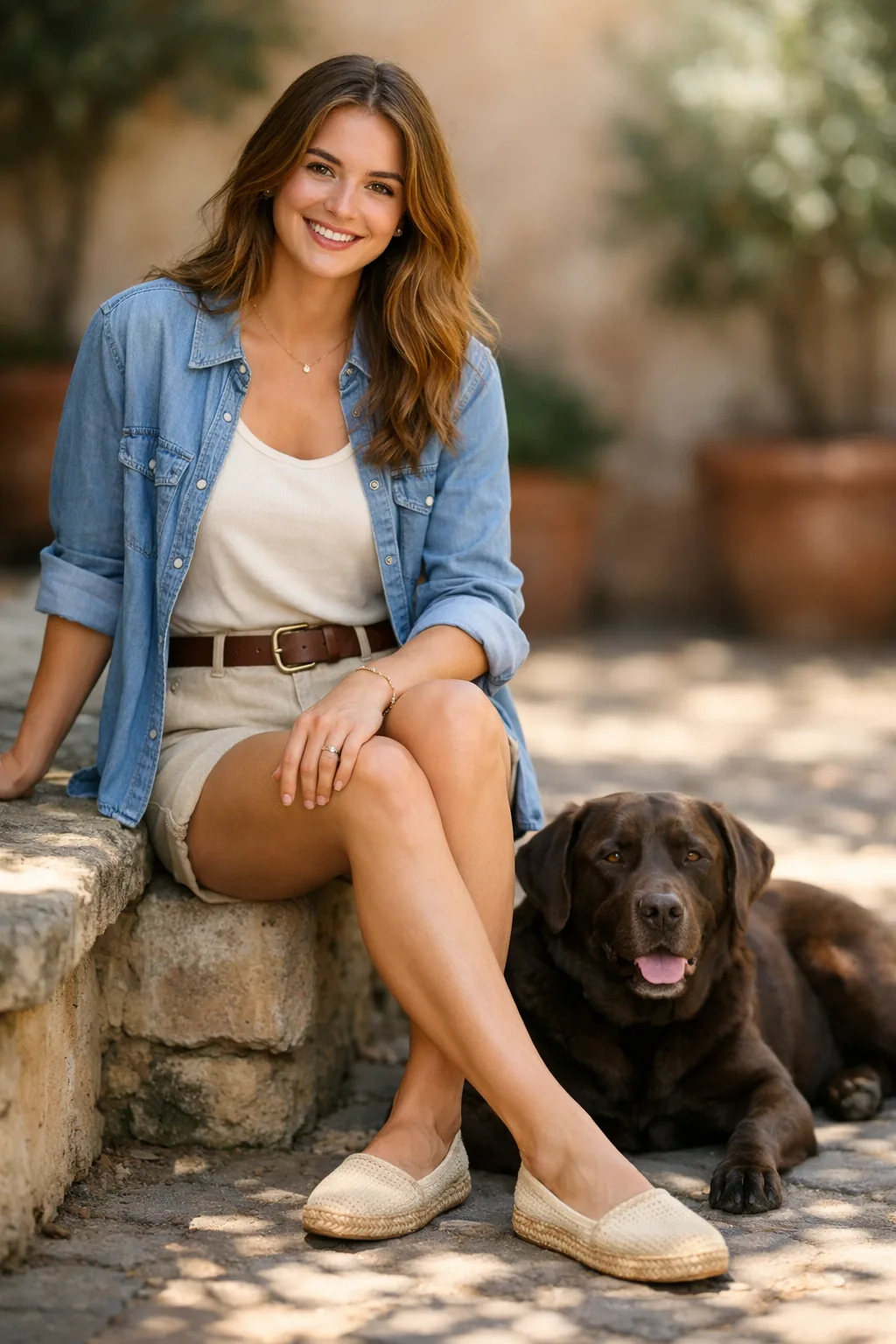 Woman with a dog, the second compositing input