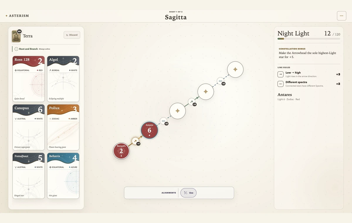 Asterism app screenshot