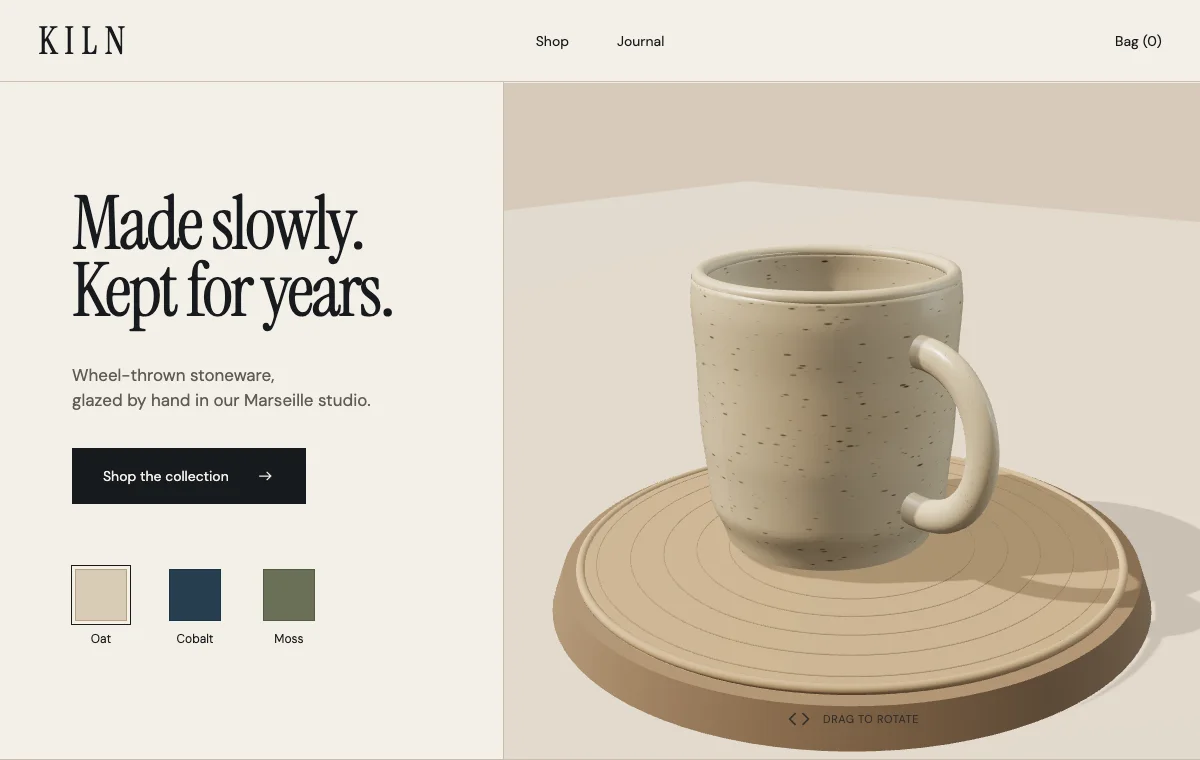 Kiln app screenshot