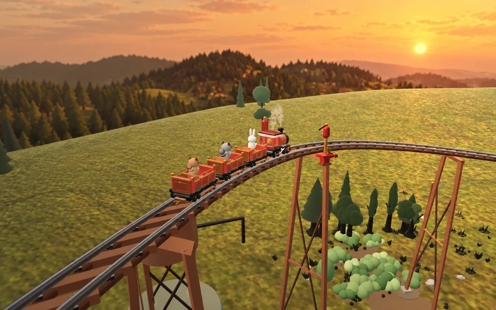 Tiny Rails Rollercoaster