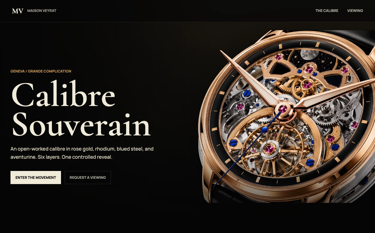 Watchmaker Landing Page